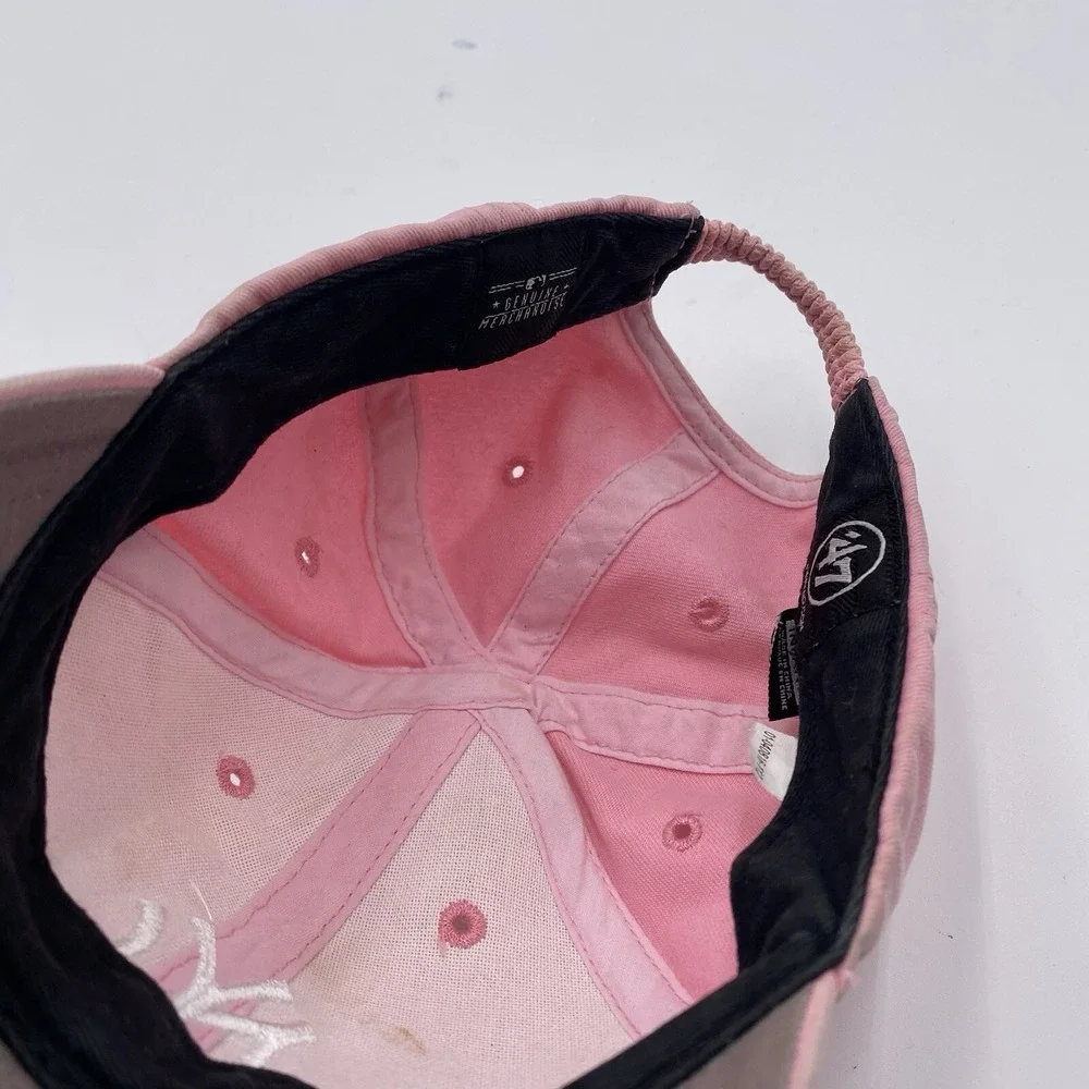 New York Yankees Infant Girls Hat PINk 47 Brand Adjustable Baseball Hat Cleaned‎